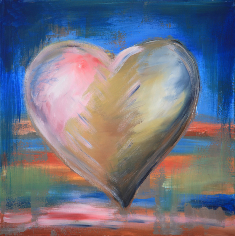 Painted heart